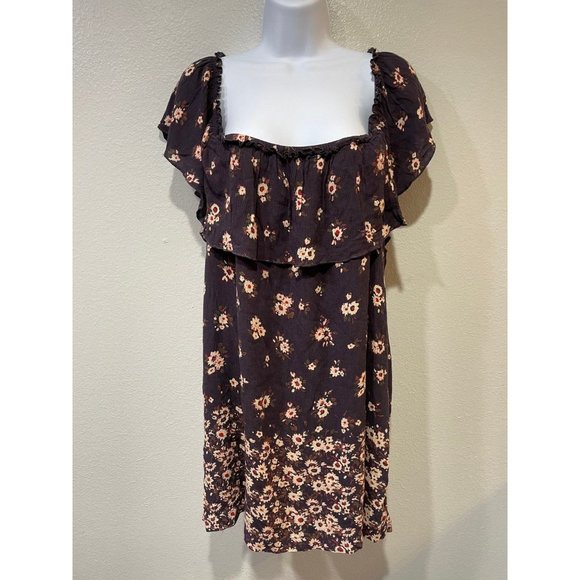NWT Kimchi Blue by Urban Outfitters Rafina Off-The-Shoulder Ruffle Dress Medium - Picture 16 of 16
